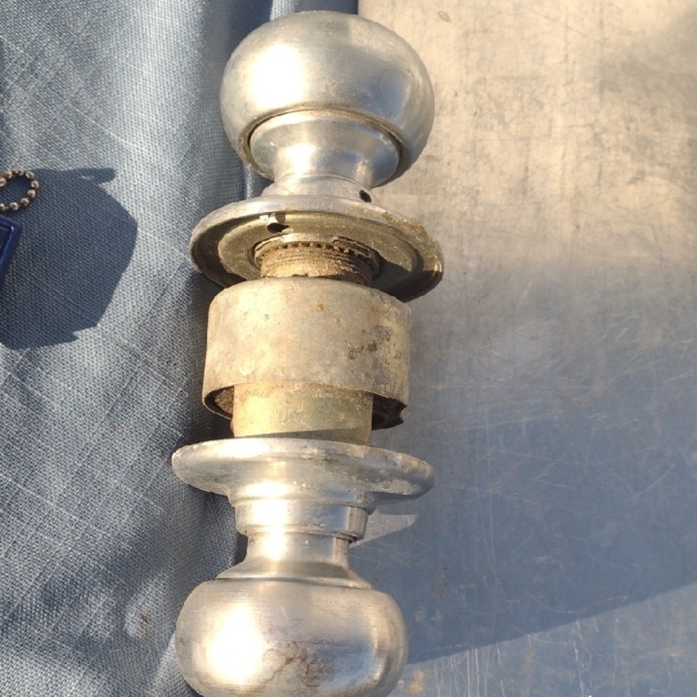 Schlage Cylinder Silver Door Knob Set